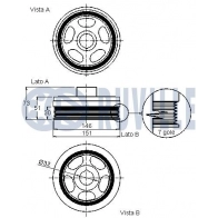 Ременный шкив, коленчатый вал RUVILLE 1440083854 520317 OR5V0 4X - Изображение 2