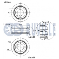 Ременный шкив, коленчатый вал RUVILLE ZF WUP 520380 1440083917 - Изображение 2
