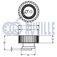 Натяжной ролик, ремень ГРМ RUVILLE 1440084171 OGQL R 540204 - Изображение 2