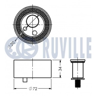 Натяжной ролик, ремень ГРМ RUVILLE 1440084524 LI EOE 540557 - Изображение 2