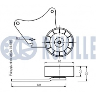 Натяжная планка, поликлиновой ремень RUVILLE 540573 1440084540 PZ OSLZR - Изображение 2
