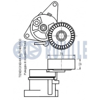 Натяжная планка, поликлиновой ремень RUVILLE 540606 1440084573 W2V ZS5D - Изображение 2