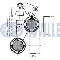 Натяжная планка, поликлиновой ремень RUVILLE BBJUK T 1440084578 540611 - Изображение 2