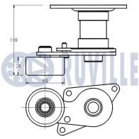 Натяжная планка, поликлиновой ремень RUVILLE 540618 4L3YB 3 1440084585 - Изображение 2