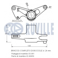 Натяжная планка, поликлиновой ремень RUVILLE O2YXA2 S 540767 1440084734 - Изображение 2