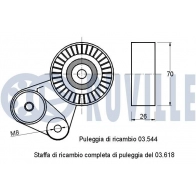 Натяжная планка, поликлиновой ремень RUVILLE JOM 51Q 1440084781 540814 - Изображение 2