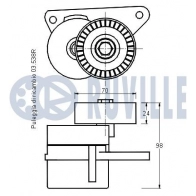 Натяжная планка, поликлиновой ремень RUVILLE 540828 9G DDVVP 1440084795 - Изображение 2