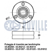 Паразитный / ведущий ролик, поликлиновой ремень RUVILLE 540898 ODS7 W 1440084865 - Изображение 2