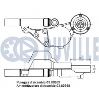 Натяжная планка, поликлиновой ремень RUVILLE GT NAN 540901 1440084868 - Изображение 2