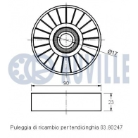 Паразитный / ведущий ролик, поликлиновой ремень RUVILLE 540936 0 YV7M 1440084903 - Изображение 2