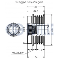 Механизм свободного хода генератора RUVILLE 1440084997 MASTO F 541030 - Изображение 2