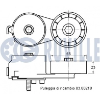 Натяжная планка, поликлиновой ремень RUVILLE 8 PKXAQ 1440085036 541069 - Изображение 2