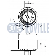 Натяжной ролик, ремень ГРМ RUVILLE 541082 V1NB D9M 1440085049 - Изображение 2