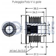 Механизм свободного хода генератора RUVILLE 61L WG 1440085052 541085 - Изображение 2