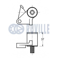 Натяжной ролик, ремень ГРМ RUVILLE WCP 70F 541094 1440085061 - Изображение 2