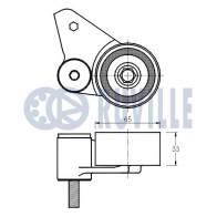 Натяжной ролик, ремень ГРМ RUVILLE 541108 A NR6KA7 1440085075 - Изображение 2