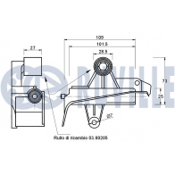 Успокоитель, зубчатый ремень RUVILLE FHZ Y9E 1440085082 541115 - Изображение 2