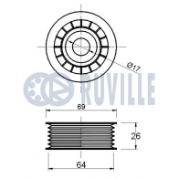 Паразитный / ведущий ролик, поликлиновой ремень RUVILLE E5 3SD 541136 1440085103 - Изображение 2