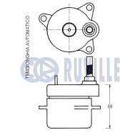 Натяжная планка, поликлиновой ремень RUVILLE 541143 ZJ5 IE49 1440085110 - Изображение 2