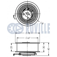 Натяжной ролик, ремень ГРМ RUVILLE XI OQ3 1440085164 541197 - Изображение 2