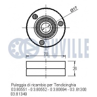 Паразитный / ведущий ролик, поликлиновой ремень RUVILLE SN4OC 8 541257 1440085224 - Изображение 2