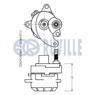 Натяжная планка, поликлиновой ремень RUVILLE 541302 OB T7Y 1440085269 - Изображение 2