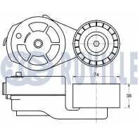 Натяжная планка, поликлиновой ремень RUVILLE 6DN3 R 1440085278 541311 - Изображение 2
