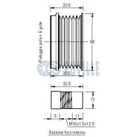 Механизм свободного хода генератора RUVILLE 541331 1440085298 24 5SR - Изображение 2