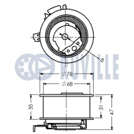 Натяжной ролик, ремень ГРМ RUVILLE 1440085430 G9L8Q G 541463 - Изображение 2