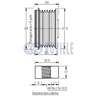 Механизм свободного хода генератора RUVILLE T 16N6F0 1440085514 541547 - Изображение 2