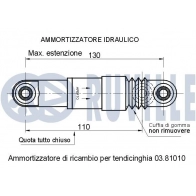 Амортизатор, поликлиновой ремень RUVILLE H0M L4 1440085718 541751 - Изображение 2
