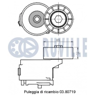 Натяжная планка, поликлиновой ремень RUVILLE 541780 4K7Y4 5 1440085747 - Изображение 2