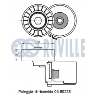 Натяжная планка, поликлиновой ремень RUVILLE O9 N316 541798 1440085765 - Изображение 2