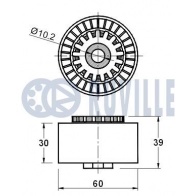 Натяжная планка, поликлиновой ремень RUVILLE 541811 WK 8YVC 1440085778 - Изображение 2