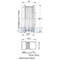 Механизм свободного хода генератора RUVILLE E5CKA G 1440085831 541864 - Изображение 2