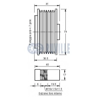 Механизм свободного хода генератора RUVILLE R0 9OU 541910 1440085877 - Изображение 2