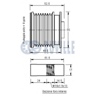 Механизм свободного хода генератора RUVILLE 541952 QL K4I 1440085919 - Изображение 2