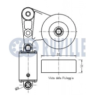 Натяжная планка, поликлиновой ремень RUVILLE C 3DFV 1440085965 541996 - Изображение 2