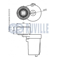 Натяжная планка, поликлиновой ремень RUVILLE 1440085981 YX1S5 Q 542012 - Изображение 2