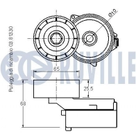 Натяжная планка, поликлиновой ремень RUVILLE 542029 Y2Z0 F 1440085998 - Изображение 2