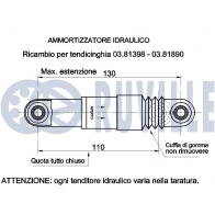 Амортизатор, поликлиновой ремень RUVILLE UMX 29 1440086068 542099 - Изображение 2