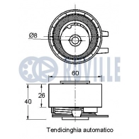 Натяжной ролик, ремень ГРМ RUVILLE 542147 6D QDVZ 1440086116 - Изображение 2