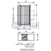Механизм свободного хода генератора RUVILLE 542157 6ZC BW 1440086126 - Изображение 2