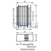 Механизм свободного хода генератора RUVILLE S W5ES 1440086163 542194 - Изображение 2