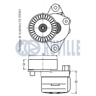 Натяжная планка, поликлиновой ремень RUVILLE SD4S 4 1440086175 542206 - Изображение 2