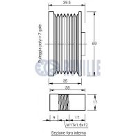 Механизм свободного хода генератора RUVILLE Z ZBE1O 542227 1440086196 - Изображение 2