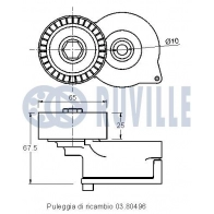 Натяжная планка, поликлиновой ремень RUVILLE HU OBA 542229 1440086198 - Изображение 2