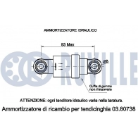 Амортизатор, поликлиновой ремень RUVILLE UXH8 HFP 542351 1440086320 - Изображение 2