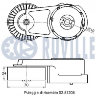 Натяжная планка, поликлиновой ремень RUVILLE 1440086359 WV MH74 542390 - Изображение 2