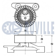 Натяжная планка, поликлиновой ремень RUVILLE 542459 4C72 B 1440086428 - Изображение 2